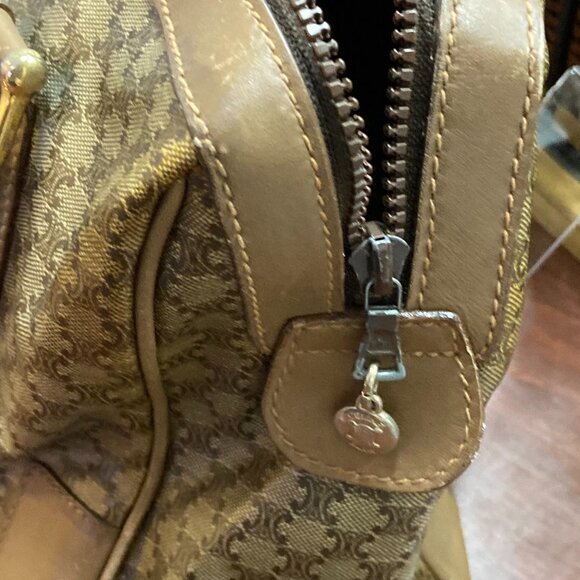 Authentic Celine Macadam Blason Pattern Boston Bag - Picture 3 of 4